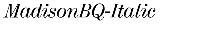 MadisonBQ-Italic
