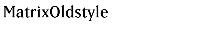 MatrixOldstyle