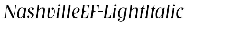 NashvilleEF-LightItalic
