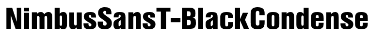 NimbusSansT-BlackCondensed