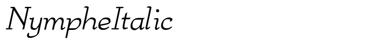 NympheItalic