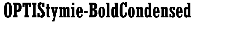OPTIStymie-BoldCondensed