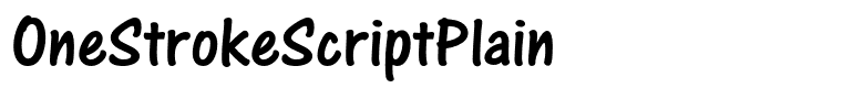 OneStrokeScriptPlain