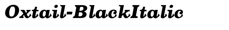 Oxtail-BlackItalic