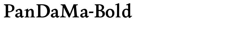 PanDaMa-Bold