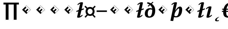 Parable-BoldItalicExpert