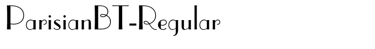 ParisianBT-Regular