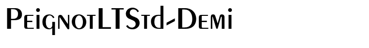 PeignotLTStd-Demi