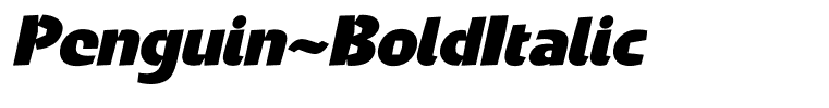 Penguin-BoldItalic