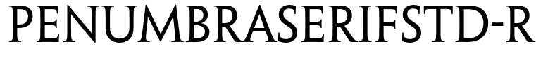 PenumbraSerifStd-Regular