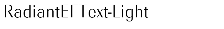 RadiantEFText-Light