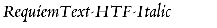 RequiemText-HTF-Italic