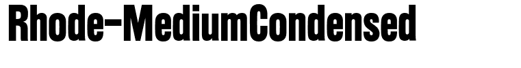 Rhode-MediumCondensed
