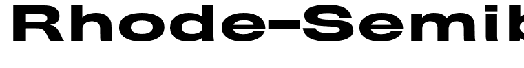 Rhode-SemiboldExtended