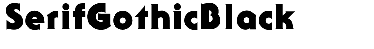 SerifGothicBlack