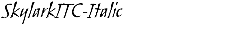 SkylarkITC-Italic