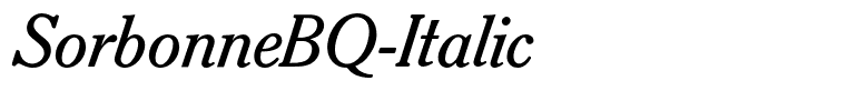 SorbonneBQ-Italic