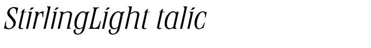 StirlingLightItalic