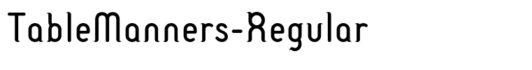 TableManners-Regular