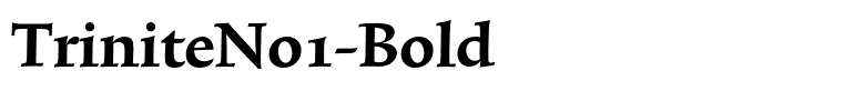TriniteNo1-Bold