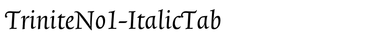TriniteNo1-ItalicTab