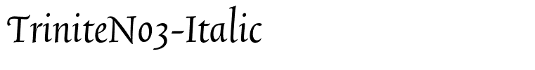 TriniteNo3-Italic