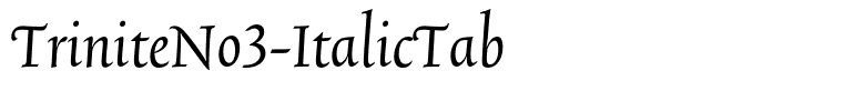 TriniteNo3-ItalicTab