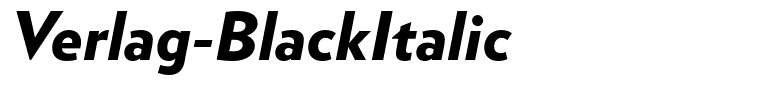 Verlag-BlackItalic
