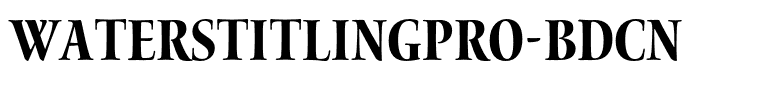 WatersTitlingPro-BdCn