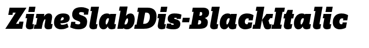 ZineSlabDis-BlackItalic