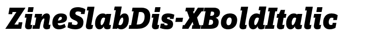 ZineSlabDis-XBoldItalic