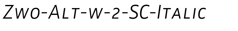 Zwo-Alt-w-2-SC-Italic