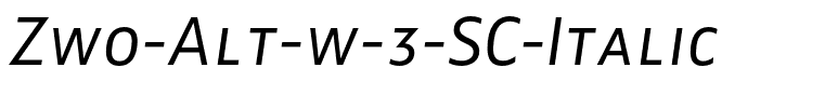 Zwo-Alt-w-3-SC-Italic