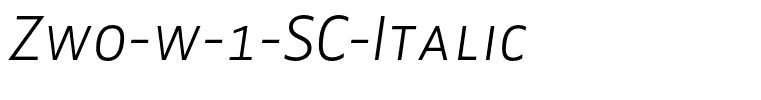 Zwo-w-1-SC-Italic