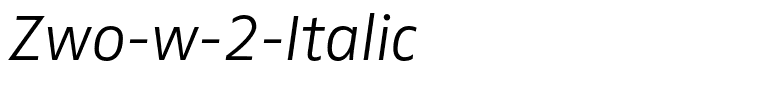 Zwo-w-2-Italic