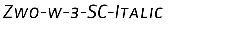 Zwo-w-3-SC-Italic
