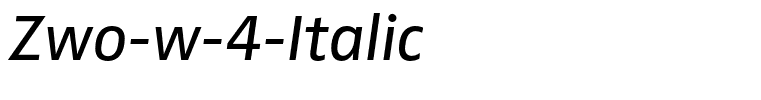Zwo-w-4-Italic