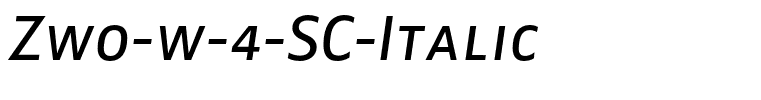Zwo-w-4-SC-Italic