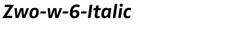 Zwo-w-6-Italic