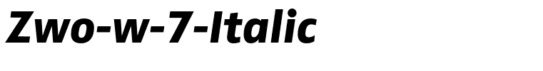 Zwo-w-7-Italic