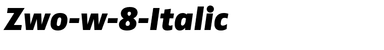 Zwo-w-8-Italic