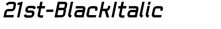 21st-BlackItalic