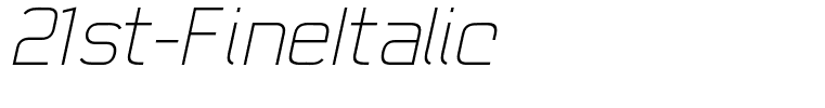21st-FineItalic