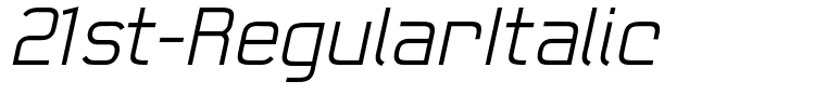 21st-RegularItalic