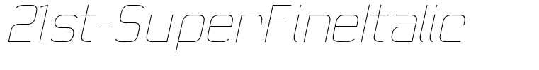 21st-SuperFineItalic