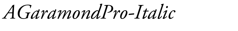AGaramondPro-Italic