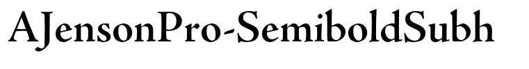 AJensonPro-SemiboldSubh