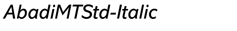AbadiMTStd-Italic
