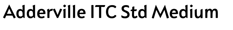 Adderville ITC Std Medium