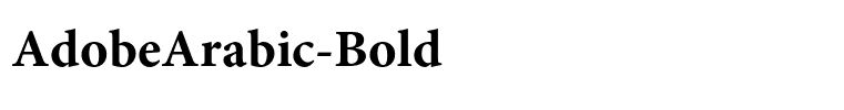 AdobeArabic-Bold